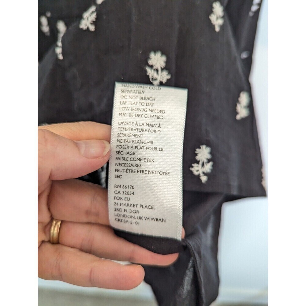 Cleobella Dress Women Size XS Black Revolve Boho Tribal Indie Embroidered Fringe - Picture 11 of 14